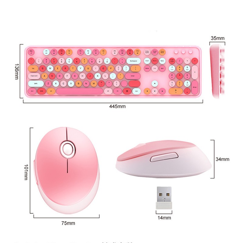 conjunto de teclado e mouse doméstico para notebook de mesa 2.4g