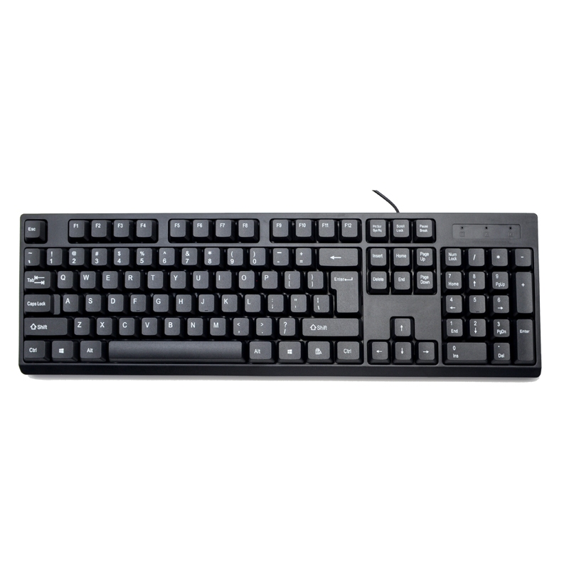 Teclado com fio de escritório